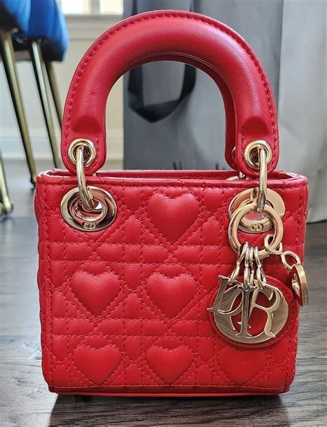 lady dior heart bag